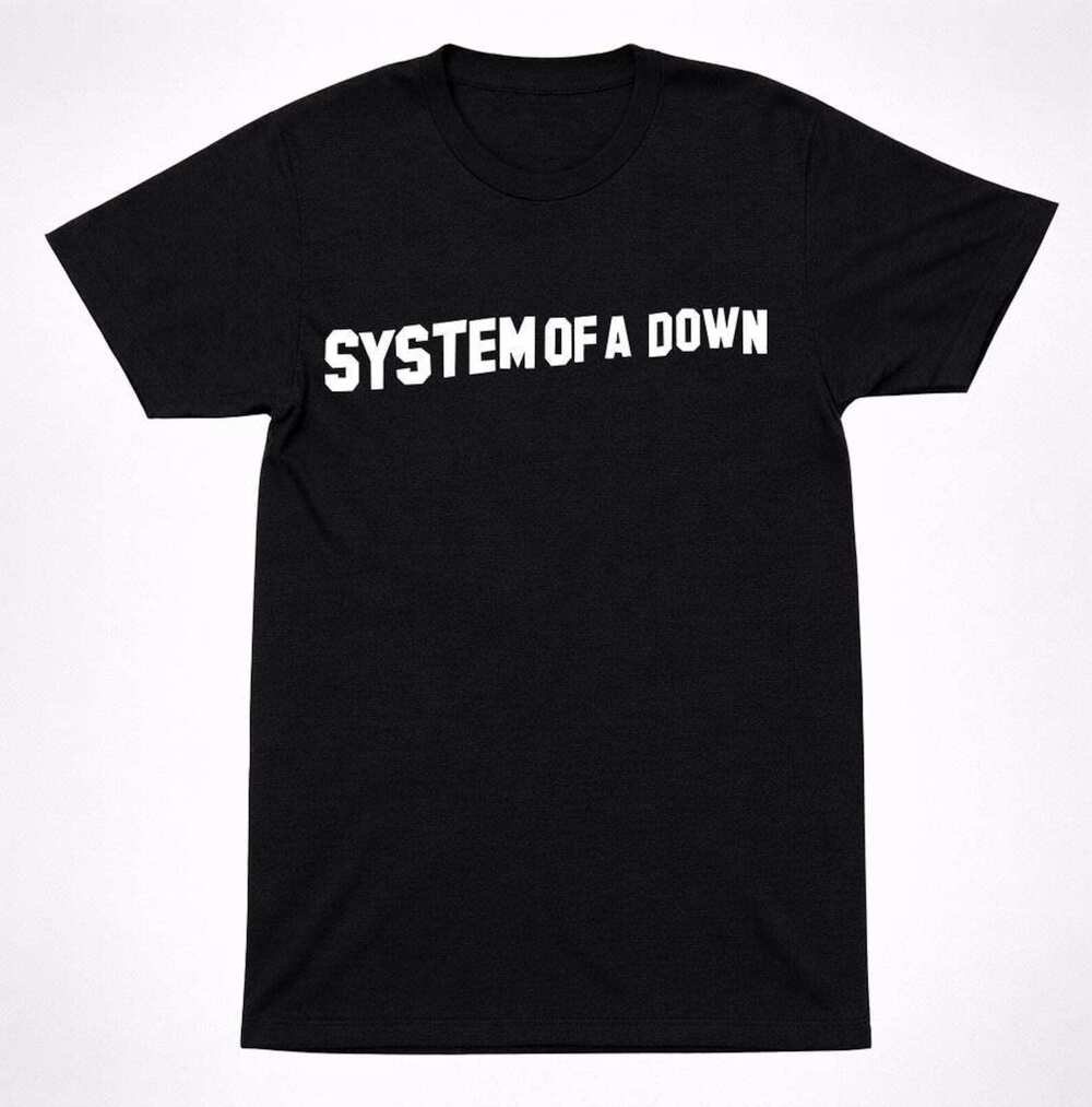 System Of A Down Block Letter Logo Band T Shirt